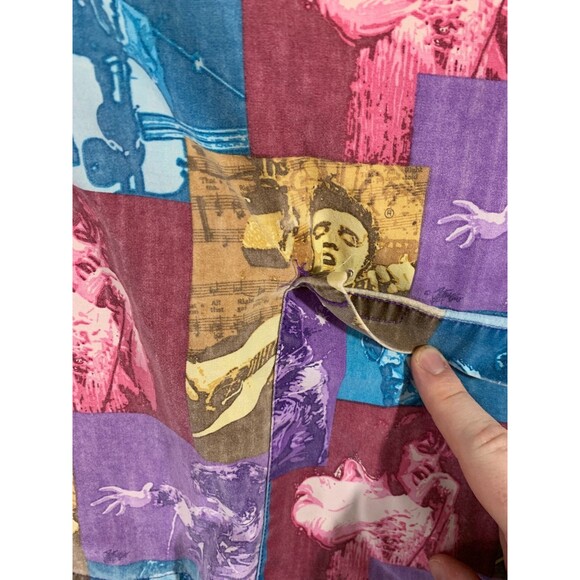 Cherokee Elvis Presley Womens Size Medium Scrub Top Long Sleeve Multicolor - Picture 7 of 16